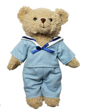 Load image into Gallery viewer, Blue Sailor Suit Teddy Bear
