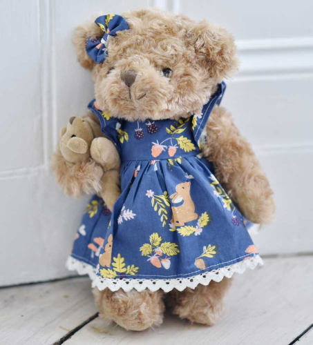 Enchanted Forest Dress Teddy Bear and baby