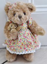 Load image into Gallery viewer, Teddy Bear With Mixed Floral Dress And Baby
