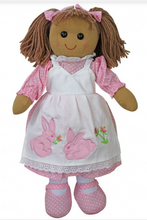 Load image into Gallery viewer, Rabbit Embroidered Dress Rag Doll  - 40cm
