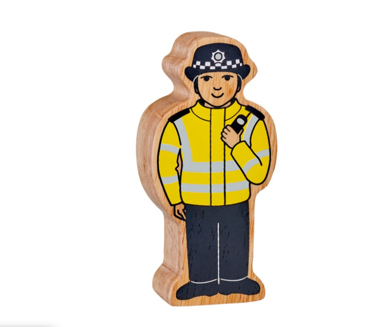 Wooden Figure - Policewoman