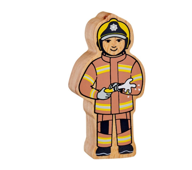 Wooden Figure - Firefighter