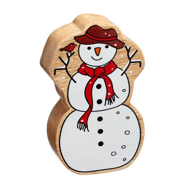 Wooden Toy Snowman