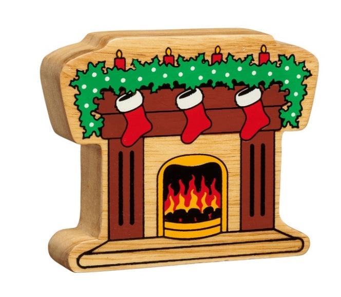 Wooden Toy Christmas Fireplace