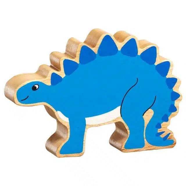Wooden Figure Dinosaur  - Blue Stegosaurus