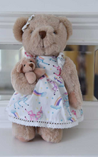 Load image into Gallery viewer, Unicorn Print Dress Teddy Bear

