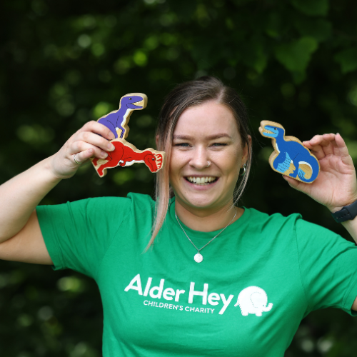 Wooden Figure Dinosaur - Red Dilophosaurus
