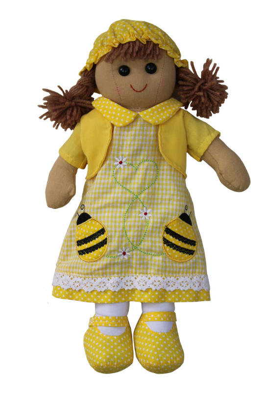 Yellow Bumble Bee Dress Doll - 40cm