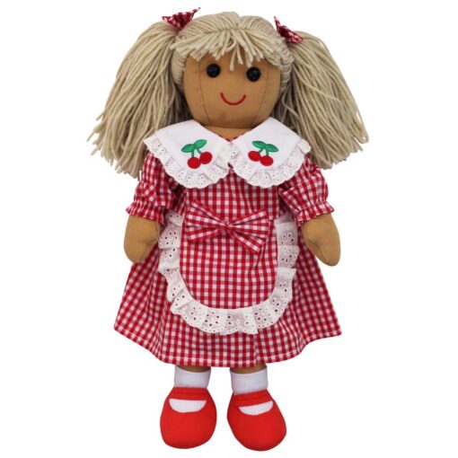Cherry Embroidered Rag Doll - 40cm