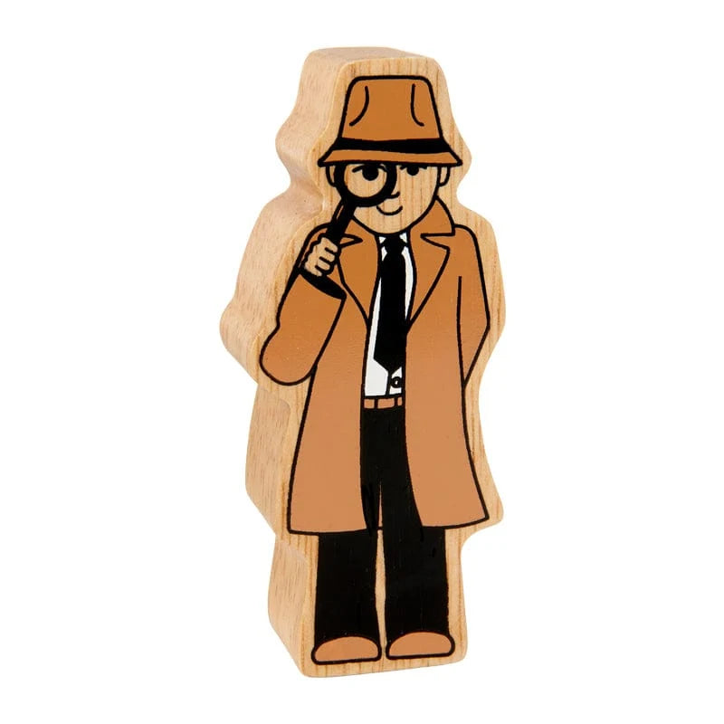 Wooden Figure - Detective