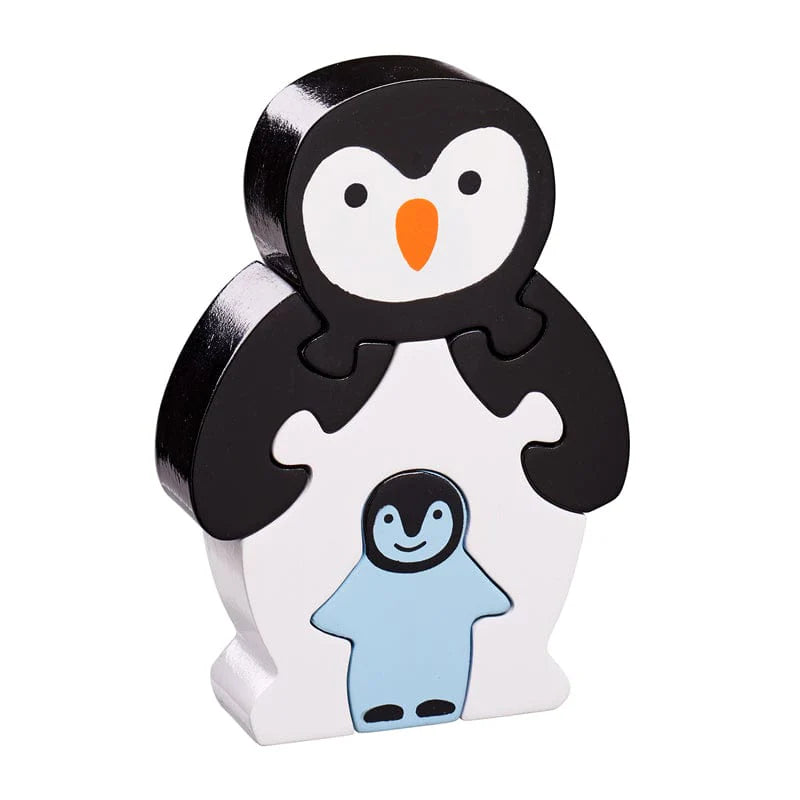 Five Piece Wooden Jigsaw - Penguin & Baby