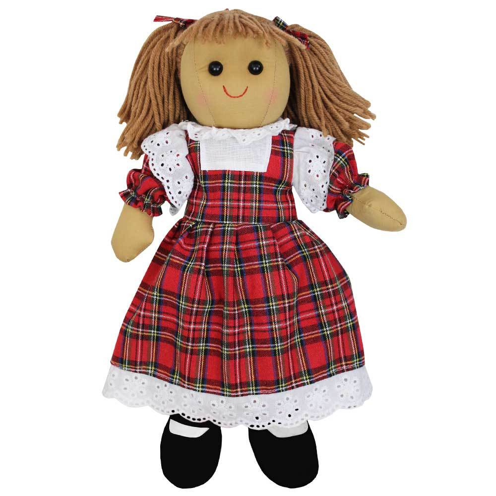 Rag Doll with Tartan Dress  - 40cm