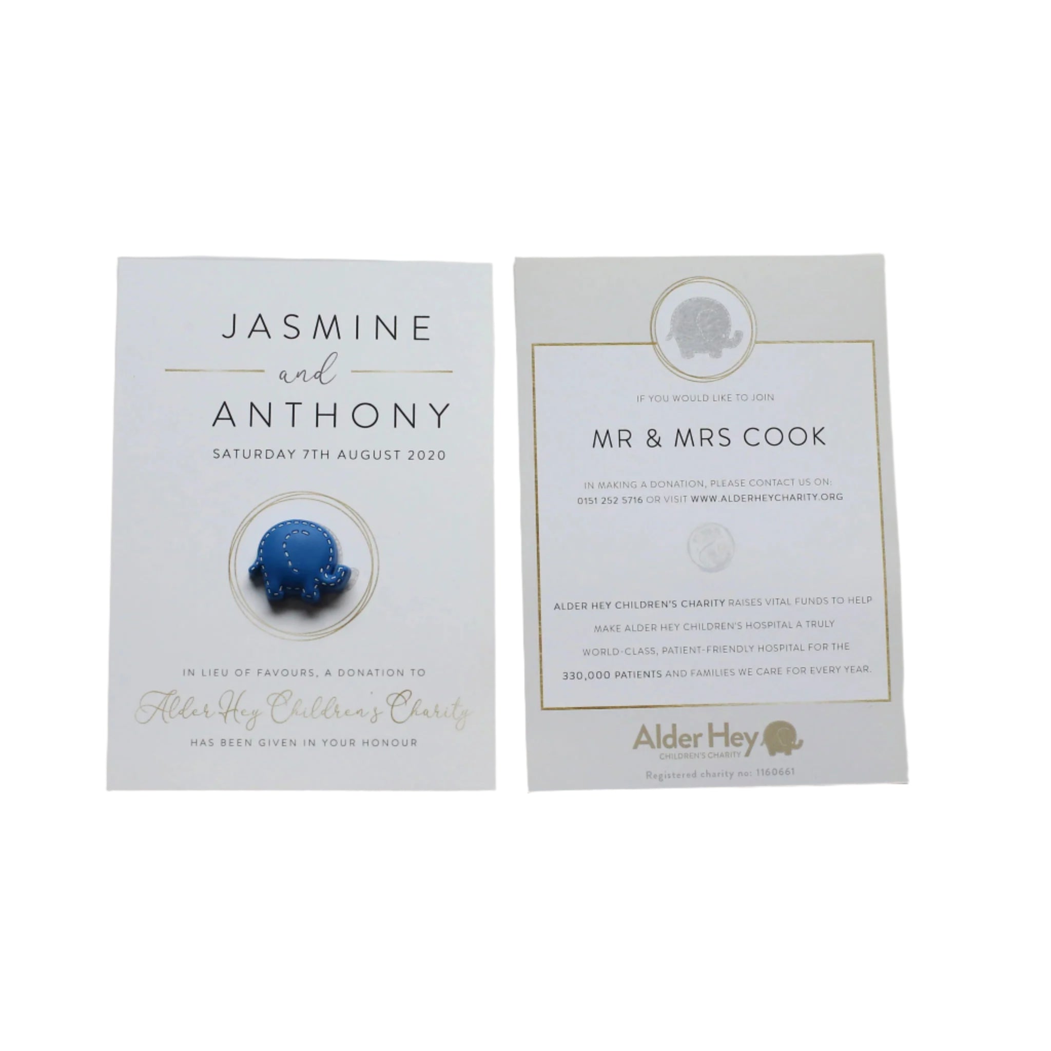 Charity Wedding Favour