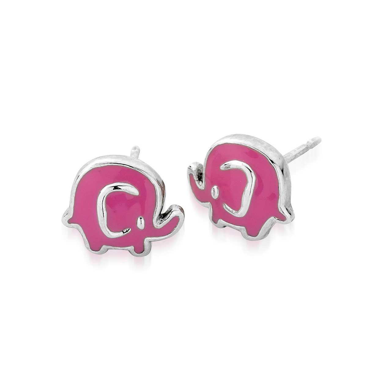 Flat Stud Oli Elephant Earrings