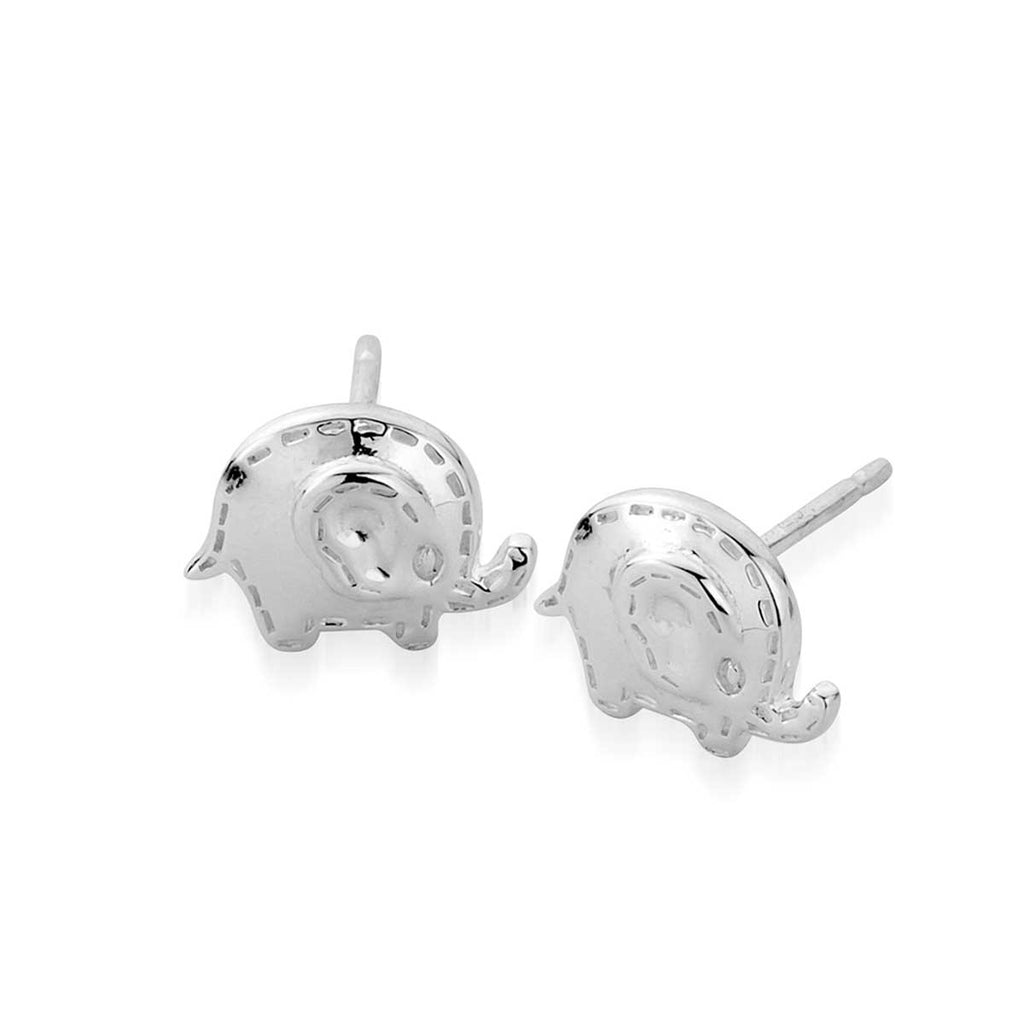Flat Stud Oli Elephant Earrings