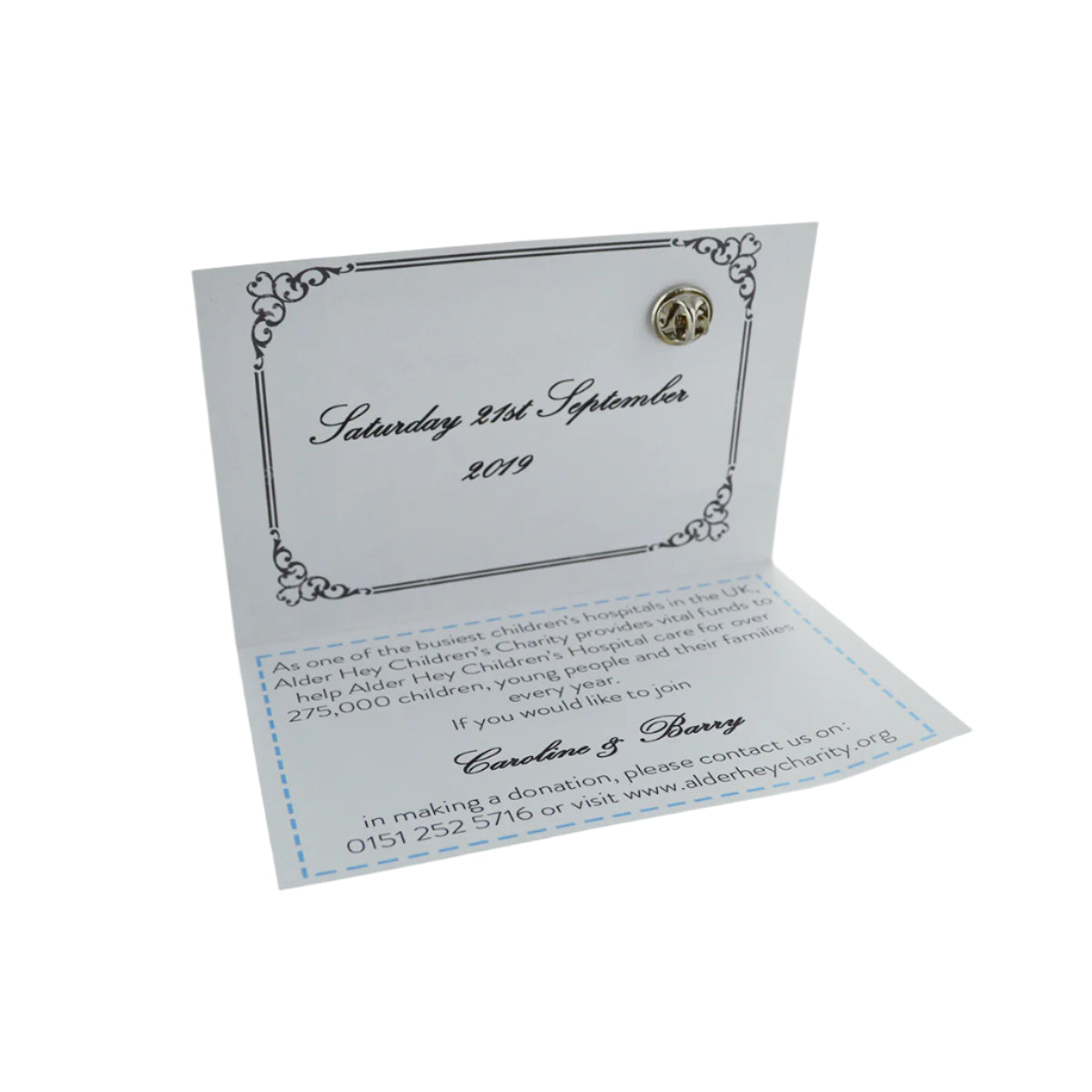 Charity Wedding Favours