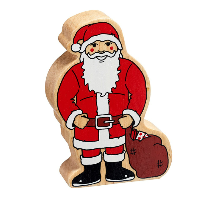 Father Christmas Wooden Figure